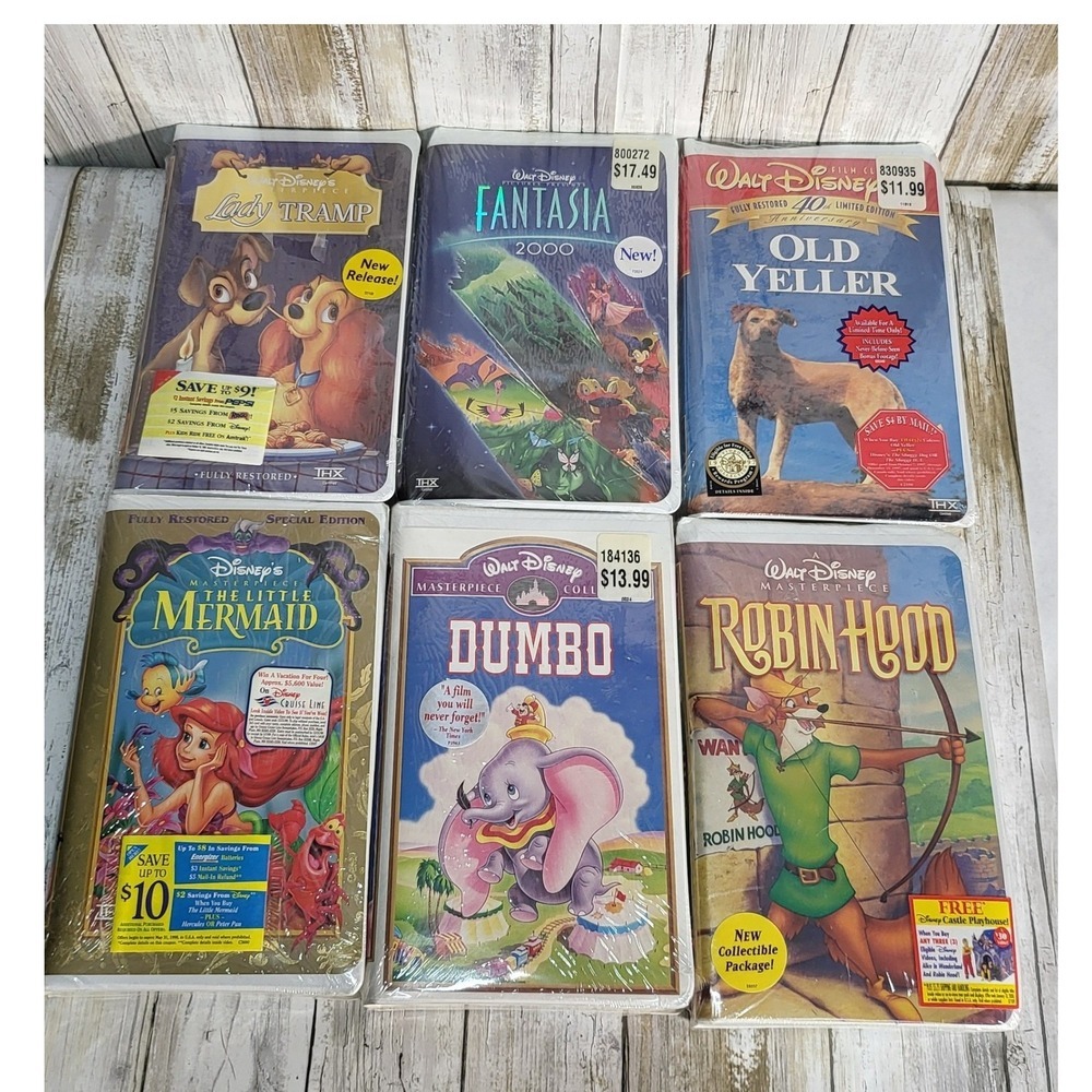 Vintage 1994-1999  Walt Disney‎ Masterpiece Collection VHS Tapes Brand New - Picture 2 of 9
